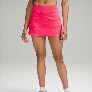 Lululemon Pace Rival Skirt Long Lip Gloss Pink NWT 13.5” long